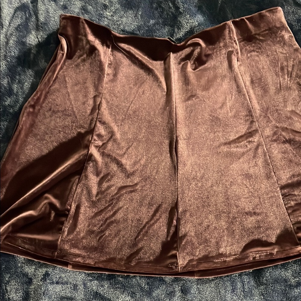 Gap Velvet Skirt in Deep Brown